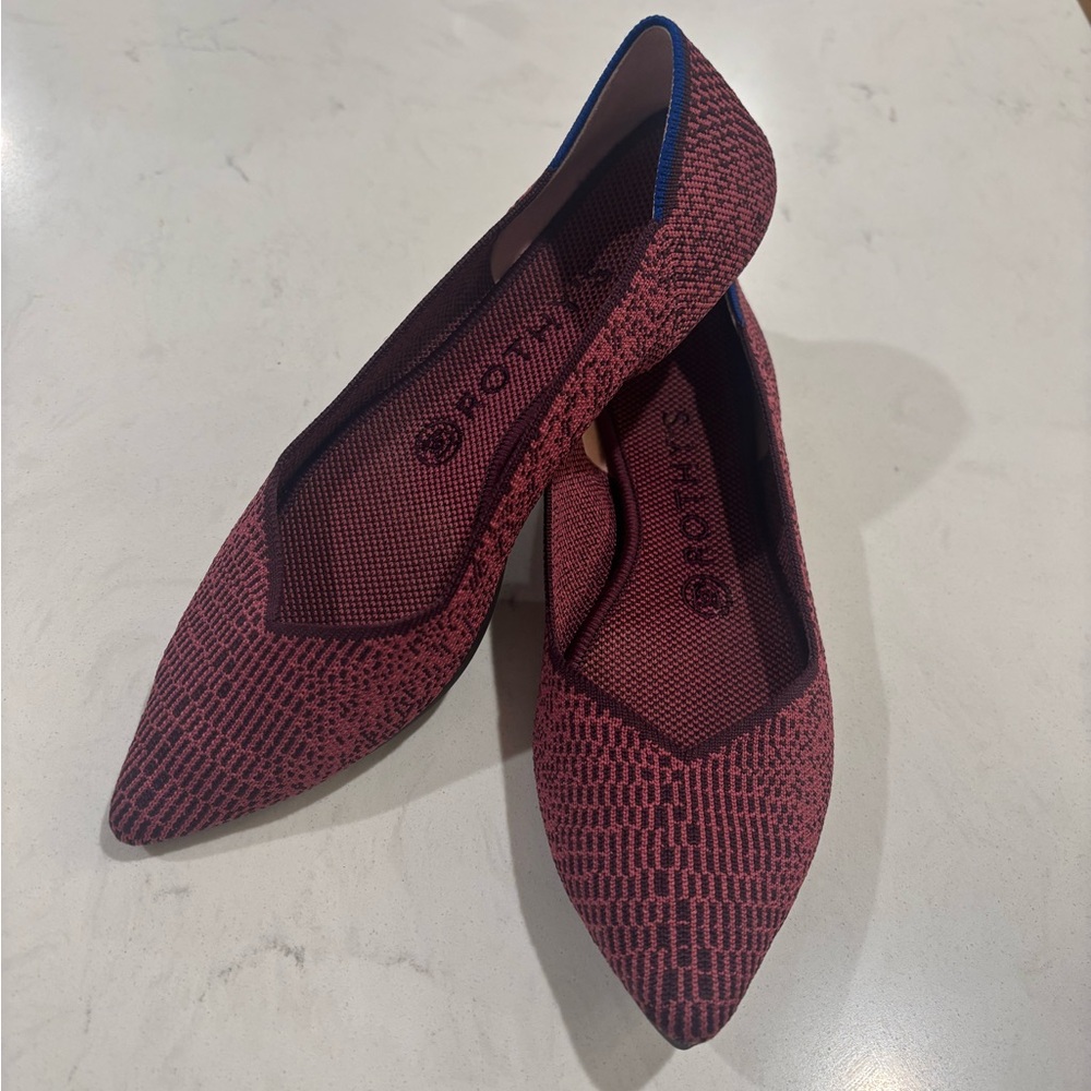 Rothy's Pink Patterned Flats